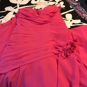 Pink prom/bridesmaid dress by Mori Lee